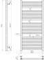 Водяна рушникосушарка Mario INOX Гера 1170х530/500 (1.7.044547.P) - 3