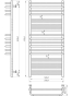 Водяна рушникосушарка Mario INOX Гера-Люкс 1170х530/500 (1.7.044550.P) - 3