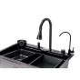 Мийка кухонна Insana TWITER-2 7546 чорна з нержавіючої сталі 75х46х22 BLACK (А0059849) - 4