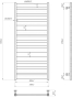 Водяна рушникосушарка Mario INOX Санті 1170х530/500 (1.7.044606.P) - 4