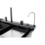 Мийка кухонна Insana PIANO P-7 7546 чорна з нержавіючої сталі 75х46х22 BLACK (А0059852) - 4