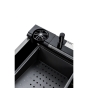 Мийка кухонна Insana PIANO P-7 7546 чорна з нержавіючої сталі 75х46х22 BLACK (А0059852) - 5