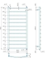 Водяна рушникосушарка Mario INOX Класік 1170х530/500 (1.8.044560.P) - 4