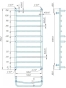Водяна рушникосушарка Mario INOX Люкс 1170х530/500 (1.074.044582.0) - 4