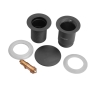 Донний клапан для раковини Koer PW-08-05 1 1/4'' без переливу автоматичний СLICK-СLACK чорний (KR5789) - 4