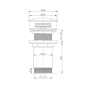 Донний клапан для раковини Koer PW-08-05 1 1/4'' без переливу автоматичний СLICK-СLACK чорний (KR5789) - 7