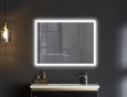 Дзеркало Mixxus FLAT MR04-80x60 з Led Touch, Anti-fog, димером, регулятором яскравості, годинник (MI6928) - 4