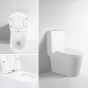 Унітаз моноблок підлоговий Mixxus BEVEL-0406-T1 690х360х790mm, система змиву TORNADO 1.0 (MI6729) - 2