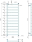 Водяна рушникосушарка Mario INOX Флет 1170х430/400 (1.8.044567.P) - 5