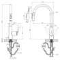 Змішувач для кухні Kroner Element 211569-3801 (CV035985) - 11