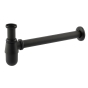 Сифон для раковини MIXXUS SIPHON-01 BLACK 1 1/4'' без випуску (під донний клапан) без ревізії (Колір чорний) (AC3571) - 1