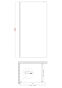 Душова перегородка Walk-In KOER SR SP01-100x200-TR-01 прозоре скло EASY CLEAN 8мм ХРОМ (KR5393) - 3