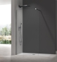 Душова перегородка Walk-In KOER SR SP01-100x200-TR-01 прозоре скло EASY CLEAN 8мм ХРОМ (KR5393) - 5