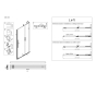 Двери в нишу раздвижные Walk-In левосторонние KOER SR SD07 120x200 прозрачное стекло EASY CLEAN графит (KR5688) - 2