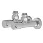 Кран для рушникосушарки KOER KR.SET.533 - M1/2''xM1/2'' кутовий, подовжений, хромований (KR5842) - 1