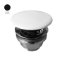 Донний клапан SIMAS Wave чорний PLCE black matt - 1