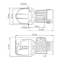 Насос поверхневий самовсмоктуючий Pumpman JET100 Нmax 43 м Qmax 3,6 куб.м 750 Вт CV029755 - 2