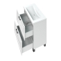 Тумба підлогова MIRATER Альба NEW з умивальником Глорія 60, білий (MIRA7632) - 2