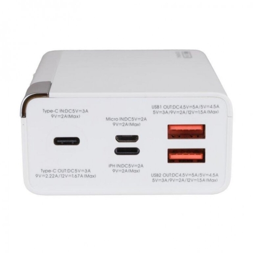 Зовнішній акумулятор Remax Riji 22.5W QC+PD 30000mAh RPP-257 Білий (18712) - 2