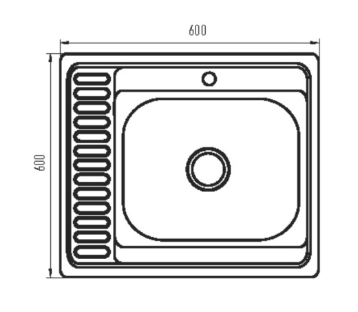 Мийка кухонна ZERIX Z6060R-06-160MD micro decor (ZS0589) - 3