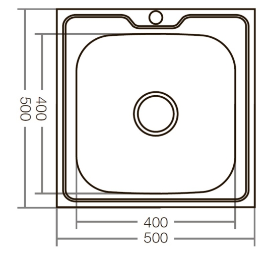 Мийка кухонна ZERIX Z5050-06-160MD micro decor (ZS0581) - 4