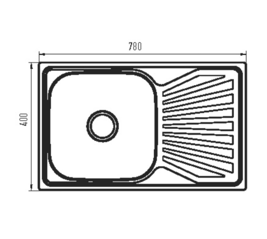 Мийка кухонна ZERIX Z7848-08-180MD micro decor (ZS0574) - 4
