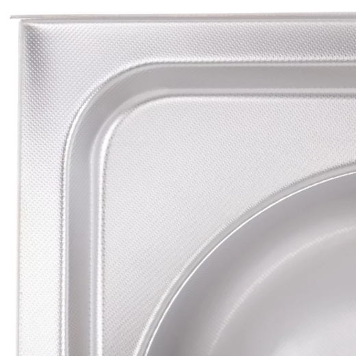 Мийка кухонна ZERIX Z8050D-08-180MD Double micro decor (ZM0613) - 2