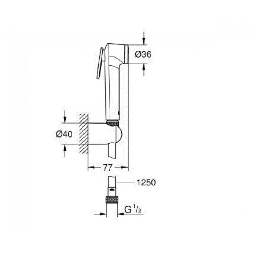 Гігієнічний душ Grohe Tempesta 26354000 - 2
