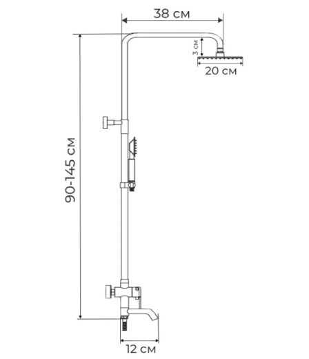 Душова система MIXXUS PREMIUM FRANCO 009-J MI2845 - 5