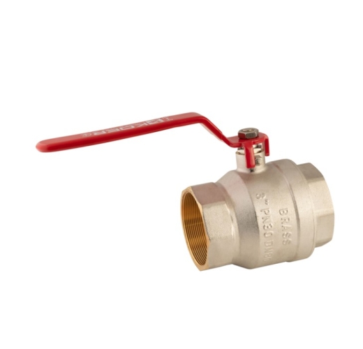 Кран кульовий Koer KR.214 - 3" FF ГГР, ручка "важіль" червона (KR4951) - 4