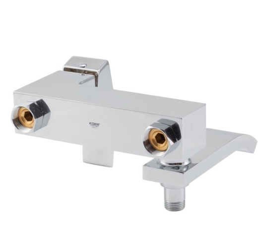 Смеситель для ванны с коротким изливом Koer KB-41007-01 хром (KR3454) - 3