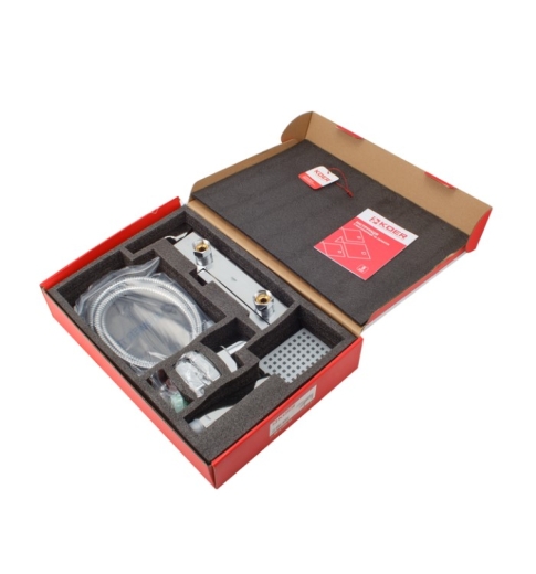 Смеситель для ванны с коротким изливом Koer KB-41009-01 хром (KR3502) - 8