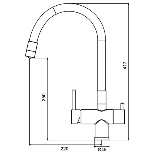 Кухонний змішувач KOER KB-72002-01 (KR3383) - 11