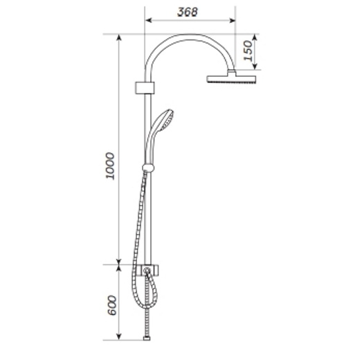 Душова колона Zerix DK-002 ZX3094 - 4