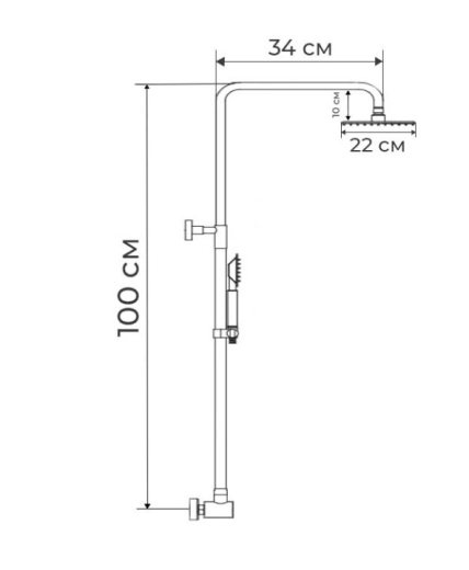 Душова колона Zerix DK-003 ZX3095 - 3