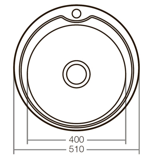 Кухонна мийка ZERIX Z510-08-180D (decor) (ZX1587) - 3