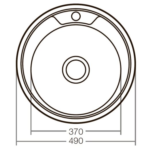 Кухонна мийка ZERIX Z490-06-180D (decor) (ZX1583) - 2