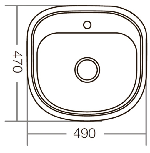 Кухонна мийка ZERIX Z4947-08-180D (decor) (ZM0560) - 4