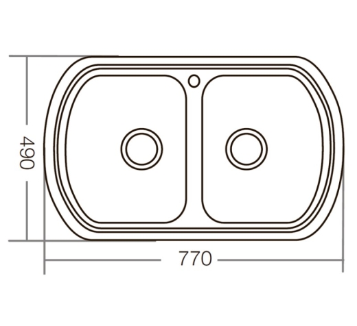 Кухонна мийка ZERIX Z7749-08-180D (decor) (ZM0566) - 4