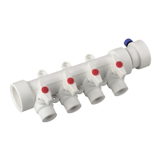 Коллектор 4-way с шаровыми кранами (40x20) PPR KOER K0171.PRO (KP0221) - 2