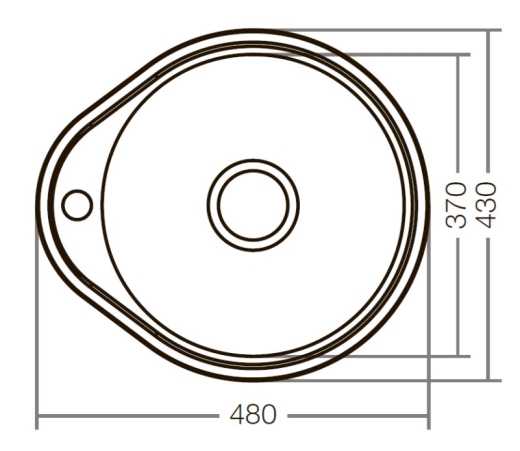 Кухонна мийка ZERIX Z4843-08-180D (decor) (ZX1599) - 2