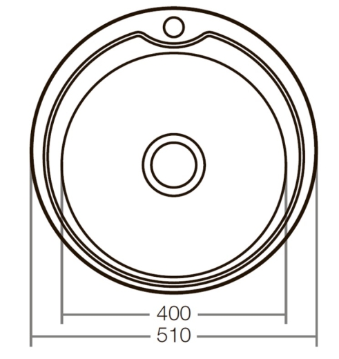 Мойка кухонная ZERIX Z510-08-180E (satin) (ZX1586) - 4