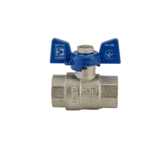 Кран кульовий KOER 1/2" ГГБ (KR.217.B) синій (KR2719) - 2