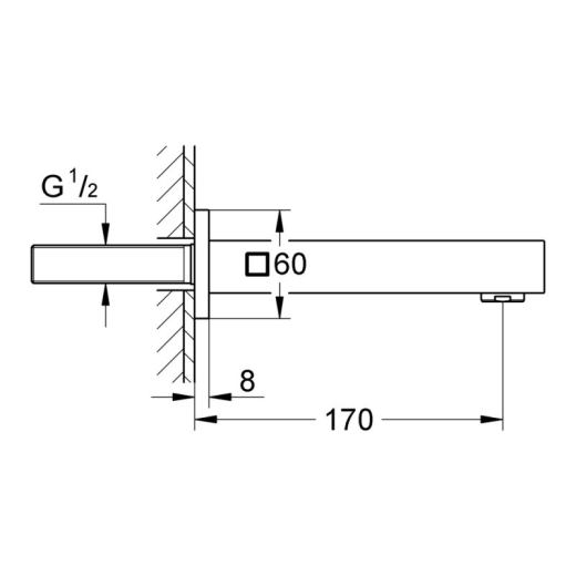 Виилв для ванни Grohe Eurocube 13303000 - 2