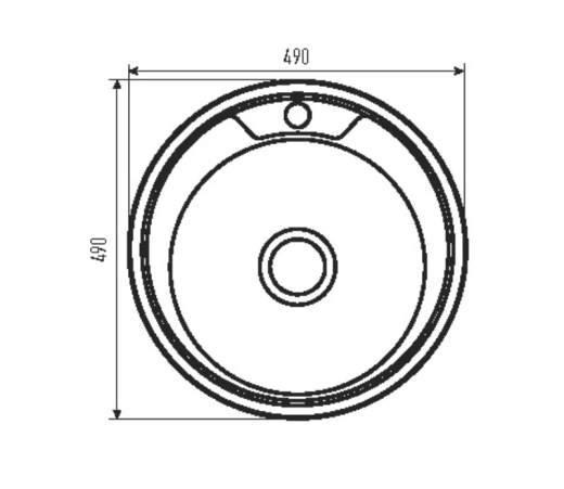 Мойка кухонная ZERIX Z490-06-170MD micro decor (ZS0556) - 3
