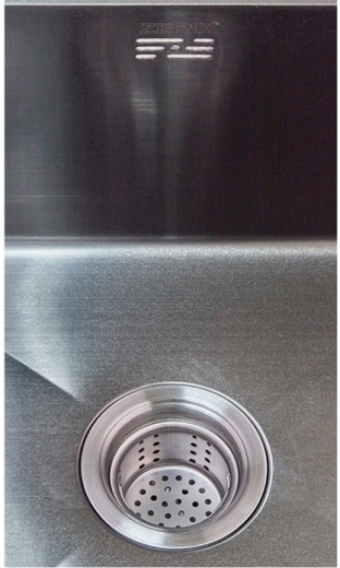 Мийка кухонна ZERIX ZH4843B-215 (3.0/1.0) PVD-BLACK із сушаркою для посуду (ZM5555) - 3