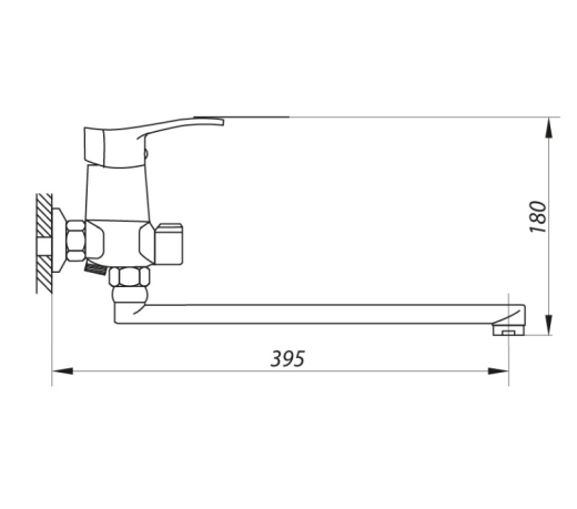 Змішувач для ванни ZERIX LUN7 181 ZX0429 - 2
