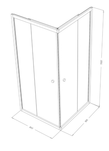 Душова кабіна SHOWER Saturn 164 (90х90х190) С15208 - 2