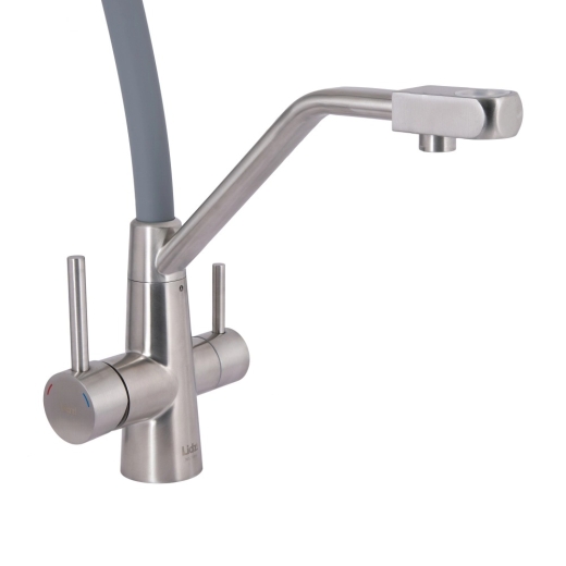 Змішувач для кухні Lidz Aria 020F3 k35 Grey/Nickel (LDARI020F3GNK39211) - 3
