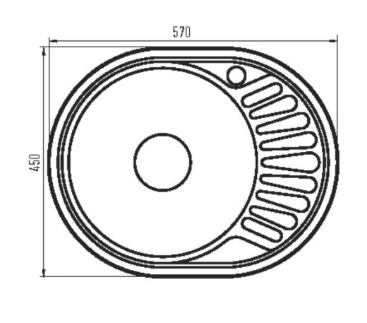 Кухонна мийка ZERIX Z5745-06-160MD Micro Decor (ZS0562) - 3